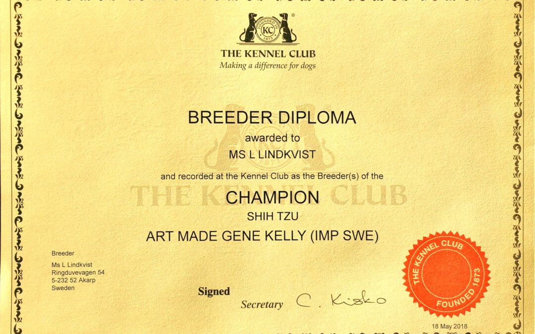 Breeder diploma GGCH